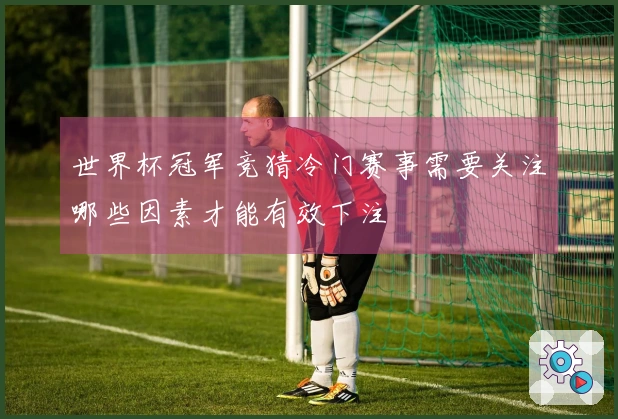 世界杯冠军竞猜冷门赛事需要关注哪些因素才能有效下注